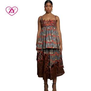 Robe chemise rayée à manches courtes pour femmes décontracté coupe ample boutonné <span class=keywords><strong>tenue</strong></span> d'été <span class=keywords><strong>Chic</strong></span> et confortable ceinture <span class=keywords><strong>africaine</strong></span> vêtements - Product Image 1