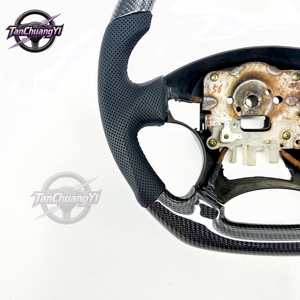 Volante de Coche Personalizado de Fibra de Carbono y Cuero Perforado para <span class=keywords><strong>Honda</strong></span> Civic 1996 1997 1998 1999 <span class=keywords><strong>2000</strong></span> - Product Image 2