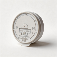 Idecorgift Couvercles classiques en plastique PS pour gobelets, plusieurs tailles, livraison rapide, empilables, jetables, pour café glacé et thé au lait