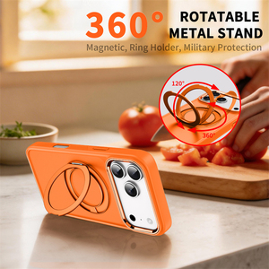เคสหรูสำหรับ iPhone 18 Pro Max เคสซิลิโคนเจลแม่เหล็ก หมุนได้ 360 องศา พร้อมขาตั้งแบบซ่อน ป้องกันรอบด้าน สำหรับ iPhone 18 Pro - Product Image 2