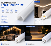 Boîtier en silicone personnalisé pour néon LED flexible, diffuseur de lumière étanche, profil pour éclairage en bande, forme et taille sur mesure, fabricant