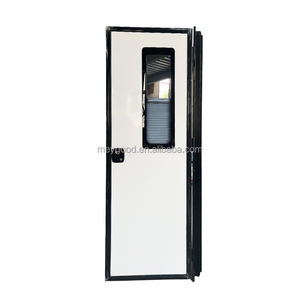 Kits de conversion de camping-car, porte de caravane à angle droit 760x1920mm, porte d'entrée de caravane <span class=keywords><strong>en</strong></span> aluminium avec pare-soleil - Product Image 3