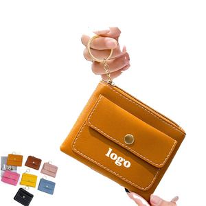 Porte-clés Joker d'été frais, petite bourse en cuir avec fermeture éclair, logo personnalisé, promotion, unisexe, tendance, rangement, rouge - Product Image 1