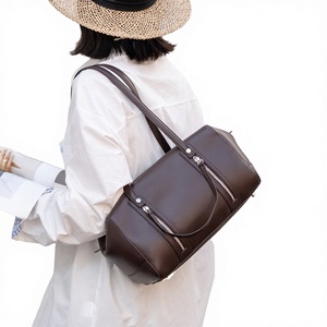 Genuine Leather Women's High Quality Tote Bag Custom Logo Single <b>Strap</b> <b>Shoulder</b> & Crossbody Bag Summer/Winter Portable - Product Image 3