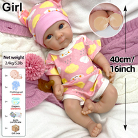 Poupée Reborn en Silicone Bettie de 16 pouces à Yeux Ouverts, Yeux Étoilés Scintillants, Toucher Doux pour les Passionnés de Poupées, Nouvelles Mamans et Simulation Parentale