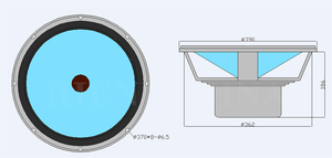 Loa trầm LS-02 Lii Song W-15 15 inch để bù âm trầm cho thùng loa mở hoặc thùng kín 100-150W 8+8Ohm /MUSIC-15 <span class=keywords><strong>1</strong></span> cặp - Product Image 3