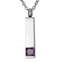 Colgante de Cremación para Niños, Diseño Clásico Ortodoxo en Forma de Cubo de Cristal, Acero Inoxidable, Ecológico, Duradero e Impermeable