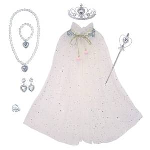 Cape de haute qualité pour enfants MS, pour Halloween, carnaval, fête, cosplay, cape en tulle, princesse Elsa, avec accessoires - Product Image 4
