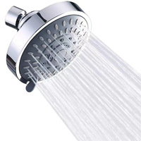 Pommeau de douche carré encastré noir mat à haute pression, personnalisable, installation facile, compatible OEM/ODM
