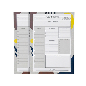 Định dạng một 5 Logo in để làm danh sách dễ thương undated bữa ăn hàng tuần hàng ngày planners notepads cho in - Product Image 2
