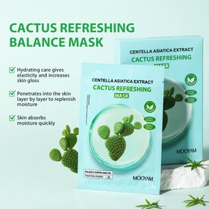 Vente en gros Masque <span class=keywords><strong>visage</strong></span> cactus 5 <span class=keywords><strong>feuilles</strong></span> 30g chacune purifie et matifie en profondeur la peau sans brillance - Product Image 2
