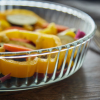 Plat à pâtisserie en verre borosilicate LINUO Factory, plat gratinable antiadhésif résistant à la chaleur et écologique pour la cuisson