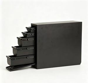 Minimalist Black 5 Drawer Steel Cabinet <b>Tool</b> Storage Organizer Workshop Cabinet - Product Image 1