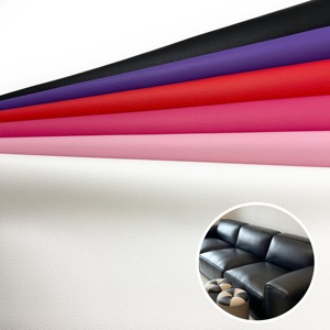 Premium 0.6mm impermeabile PVC finta pelle sintetica tessuto personalizzato a prezzi accessibili per divani moderni e mobili in pelle - Product Image 2