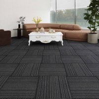 Dalles de moquette en polypropylène pour usage commercial et domestique, à faible poils, amortissantes, insonorisantes, résistantes aux taches, respectueuses de l'environnement, non tissées
