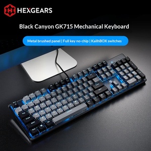 Teclado Mecánico con Cable HEXGEARS GK715, Switches Kailh, Panel de Aleación, 1000Hz, Anti-Ghosting, para Juegos y Oficina, 104 Teclas, Compatible con <span class=keywords><strong>Windows</strong></span> - Product Image 1
