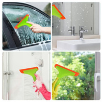 Herramienta Manual para Aplicación de Película Automotriz, Raspador de Limpieza de Vidrios, Raspador de Agua Suave de Goma de Silicona para Limpieza de Ventanas de Vehículos