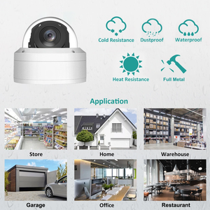 NDAA VCA AI Face Detection 6MP Color Night VandalProof Dome PoE IP <strong>Camera</strong> Outdoor <strong>Security</strong> Strobe <strong>Light</strong> &amp; Audio Alarm 2-Way Talk - Product Image 5