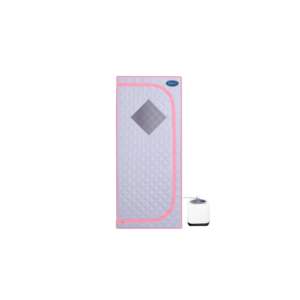 Tente de sauna vapeur portable avec télécommande, design en tissu gris, pliable pleine grandeur, alimentation 110V, style moderne pour la vie quotidienne - Product Image 4