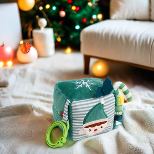 Nouveau cube personnalisé pour bébé hochet sensoriel en peluche style <span class=keywords><strong>de</strong></span> <span class=keywords><strong>Noël</strong></span> conception berceau poussette suspendus hochet jouets éducatifs - Product Image 2