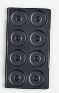 Plancha Eléctrica 8 en 1 Desmontable con 2 Placas Intercambiables para Waffles, Nueces, Arepas, Donuts, Paninis, 750W, Acero Inoxidable, DIY - Product Image 6