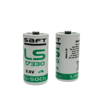 Cellule cylindrique SAFT 2.1AH 7.56Wh 3.7V au lithium-thionyle (Li-SOCl2) primaire LS17330 pour détecteur de gaz Eagle et alarme PLC dédiée