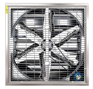 Ventilador de Extracción Industrial de Pared con Presión Negativa de 1380 mm, Ventilador Oscilante para Granjas Avícolas, Invernaderos y Naves Industriales - Product Image 1