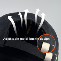 Gorra de Béisbol Clásica de 6 Paneles, de Algodón Retro, Cómoda, Transpirable, Premium, con Hebilla Metálica, Ajustable, para Hombres y Mujeres, Estilo Casual
