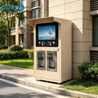 Distributeur d'eau extérieur anti-gel à double sortie, station d'eau purifiée en libre-service