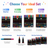 Colorful Flash Pen, Fluorescent Pen, Glowing Bursting Light, Acrylic Marker Pen, Children's Soft Tip Student Artwork