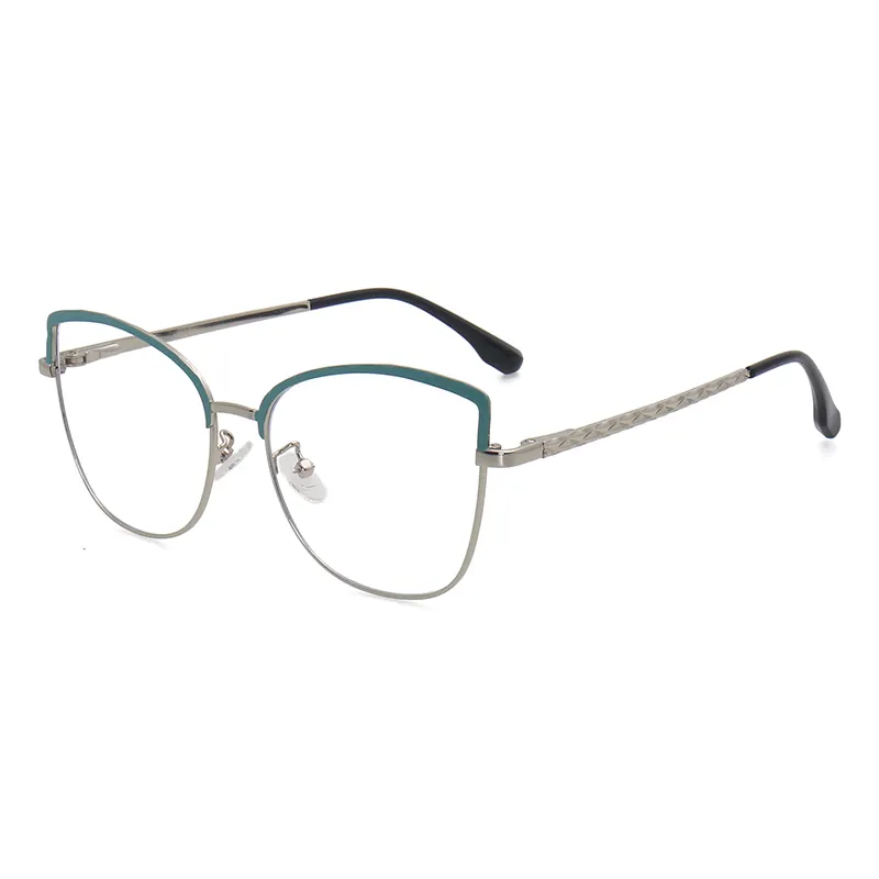 Terbaru mata kucing logam Harga terbaik bingkai kacamata kacamata Wanita Pria