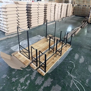 Vente directe d'usine, table et banc pliants en bois personnalisables pour jardin, pique-nique, terrasse, bière - Product Image 4