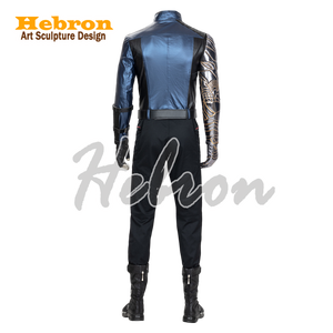 Disfraz Personalizable de The Falcon y The Winter Soldier, Disfraz de Cosplay de The Winter Soldier, Cuero PU, Lona Vaquera, para Hombre # Personal - Product Image 3