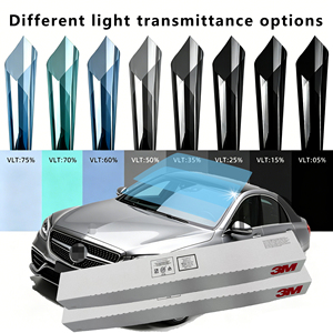 Película de Ventana de Cerámica Nanocristalina 3M de la Mejor Calidad, CR05, Materiales Originales de EE. UU., Garantía de 10 Años, con Alta Protección IR del 99%, Tinte 3M - Product Image 1