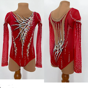 <span class=keywords><strong>Vestido</strong></span> de <span class=keywords><strong>Ballet</strong></span> para Gimnasia Rítmica Artística, Cómodo y Elegante para Niñas y Adultas, Talla Única, Estampado Digital - Product Image 6