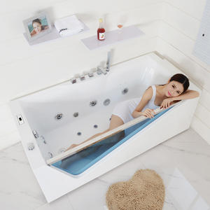 <span class=keywords><strong>Baignoire</strong></span> à la mode <span class=keywords><strong>rectangulaire</strong></span> autoportante hôtel salle de bain acrylique <span class=keywords><strong>baignoire</strong></span> Combo Massage Whirlpool verre Air baignoires à vendre - Product Image 3