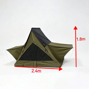 Nouvelle tente <span class=keywords><strong>de</strong></span> <span class=keywords><strong>toit</strong></span> triangulaire <span class=keywords><strong>de</strong></span> 1,8 m <span class=keywords><strong>de</strong></span> hauteur, avec grande fenêtre panoramique, légère, pour le camping en tout-terrain - Product Image 2