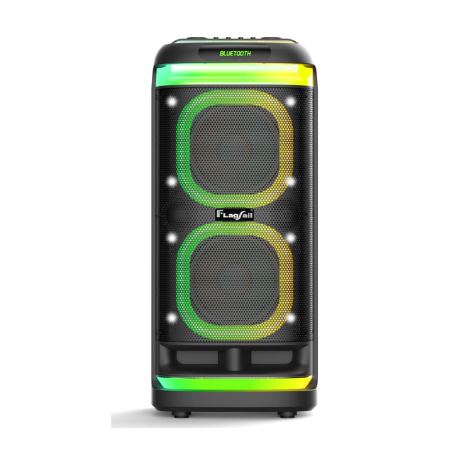 High Power Battery Party Speaker 8" Subwoofer RGB LED Dynamic Light Effects Super Bass Portable Karaoke for 5.3 Wireless