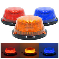 12V LED-Warnleuchte, Signallampe, Notfall-Stroboskoplicht für LKW, Traktor, Gabelstapler, Gelb, Rot, Blau, 3 Farben, Schraubmontage