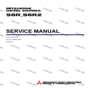 Động cơ diesel Danh Mục dịch vụ Hướng dẫn hoạt động và bảo trì Hướng dẫn sử dụng phù hợp cho Mitsubishi s6r s6r2 loạt động cơ