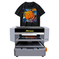 Máquina de impresión digital de camiseta textil directa a algodón A3 DTG plana automática en impresora de ropa