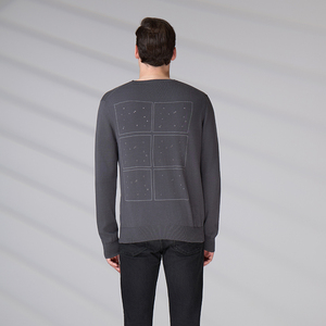 Wholesale Ribbed <b>Pattern</b> Knitwear Winter Pullover Long Sleeve Custom Logo Solid Color <b>Knit</b> V Neck Sweater - Product Image 5