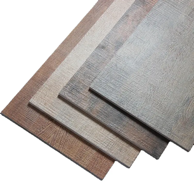 WA 1-3% Foshan cinese antiscivolo finitura rustica aspetto legno piastrelle marrone venatura del legno pavimento rustico in ceramica