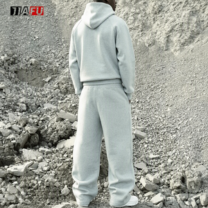Tute Sportive da <span class=keywords><strong>Uomo</strong></span> di Alta Qualità Personalizzate, Felpe <span class=keywords><strong>e</strong></span> Pantaloni Sportivi Larghi, Completo Due Pezzi per Jogging - Product Image 2