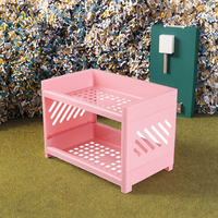 Mini-contenants rectangulaires mignons et écologiques en plastique PP multifonctionnels pour organiseur de bureau ou sac à jouets
