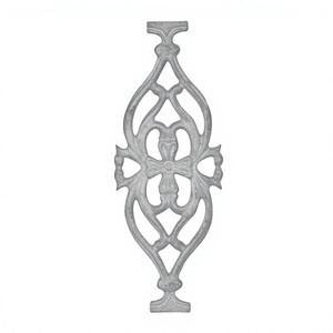 Balaustres de Hierro Forjado Ornamentales de Alta Resistencia para Balcón y Escalera, 11'' de Altura x 4.75'' de Ancho, Acero Metálico, Fácil Instalación - Product Image 1
