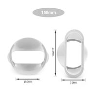 Kit de aire acondicionado, deflector de boca plana de 150mm, 43cm, 10cm, placa de sellado telescópica, 4 Uds., precio de fábrica