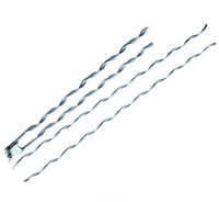 Tige de raccordement préformée hélicoïdale galvanisée pour la connexion des fils de terre, adaptée aux raccords de tiges d'armure pour fils de terre torsadés galvanisés