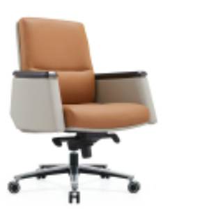 เก้าอี้สำนักงานหนังที่ทันสมัยและสะดวกสบายพร้อมที่เท้าแขนและพนักพิง37731-9906A 37731-9906D 37731-9906B - Product Image 4
