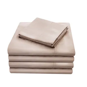 Soft Like Egyptian Cotton Sheet Set Brushed Microfiber Fabric 4PCS Bedsheet